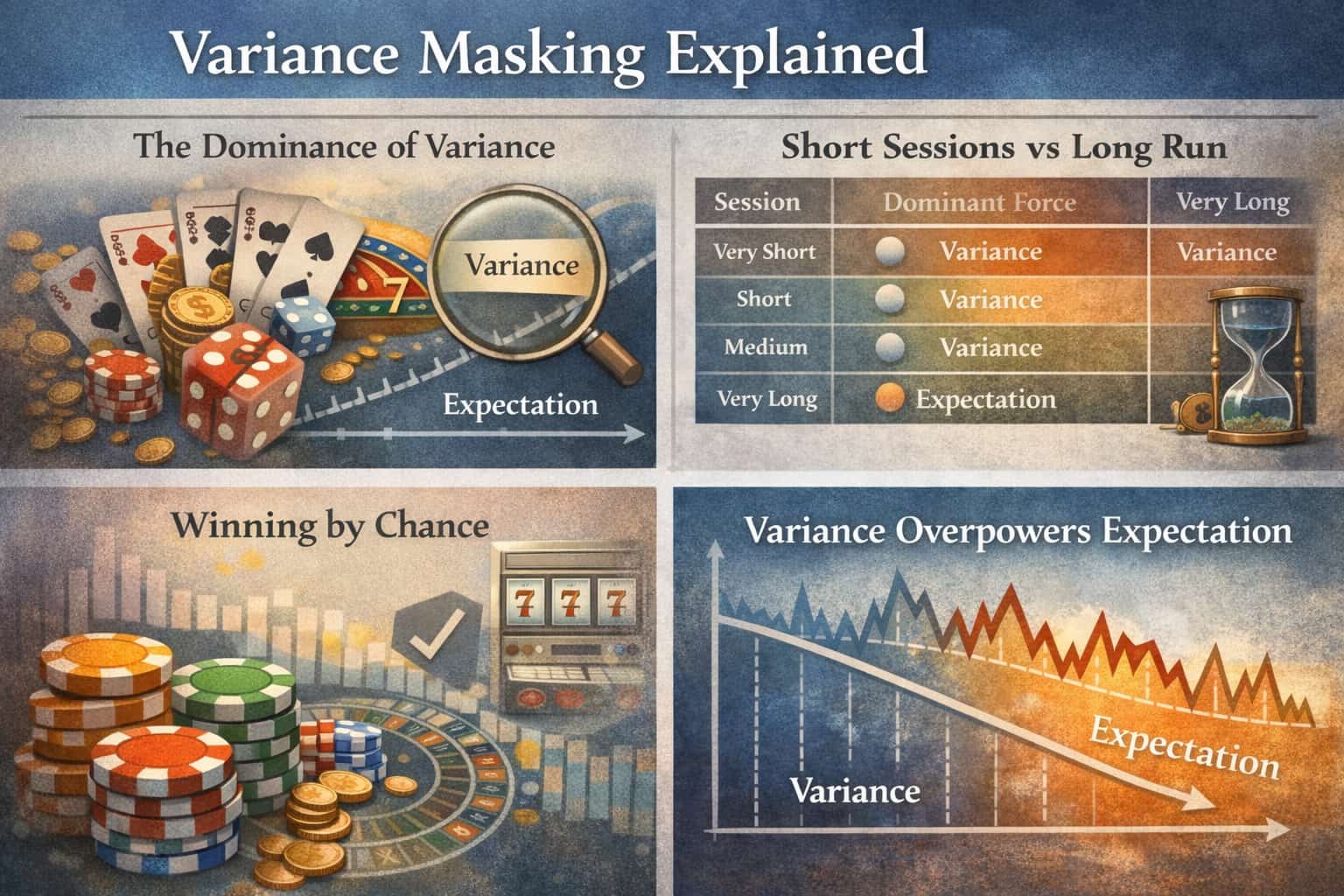 infographic about variance masking